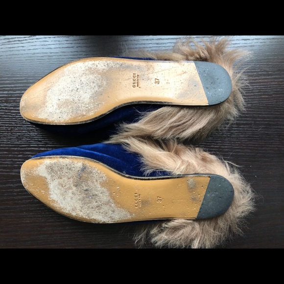 Gucci Princetown Velvet Mule - Picture 2 of 4